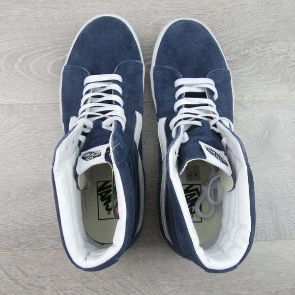 Vans Sk8-Hi Suede Sneakers Mens Size 11.5 Indigo Blue NEW - Picture 9 of 16